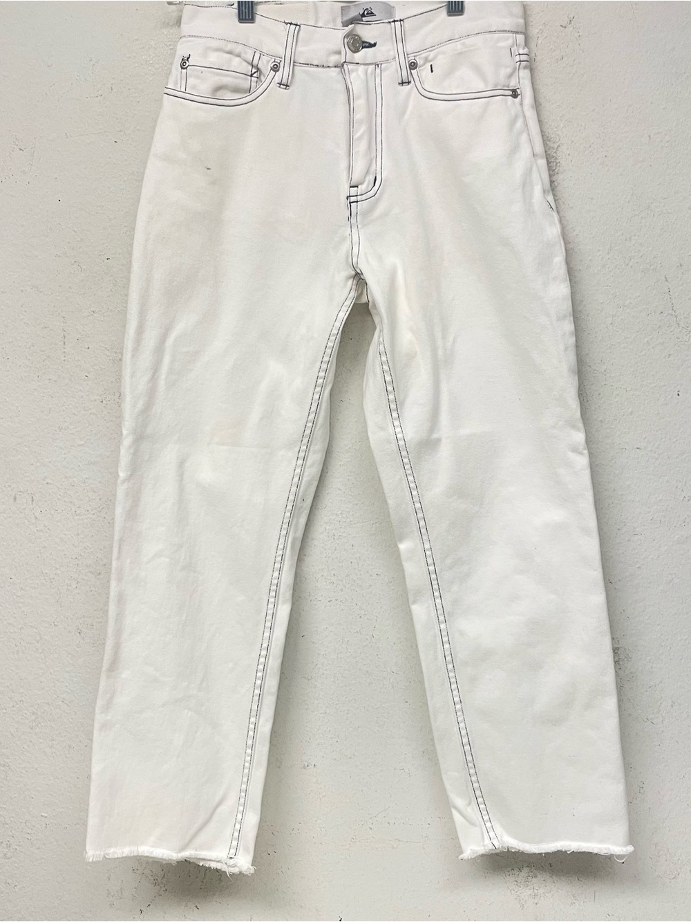 Quiksilver Women’s White Straight-Leg Chinos